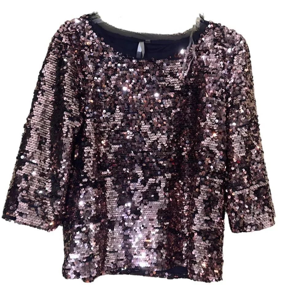 Mono B Sequined Top Size Medium